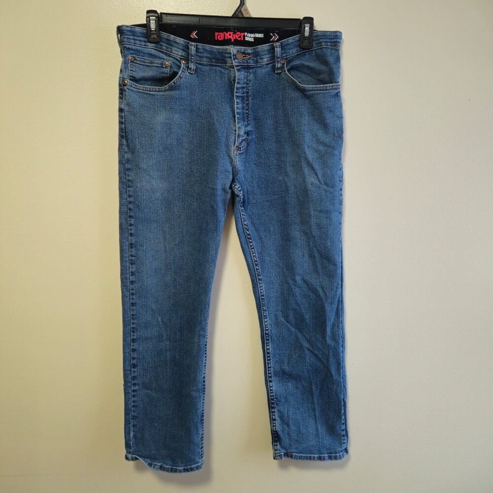 Wrangler Performance Series Comfort Flex Regular Fit Jeans Western Demin 36x29